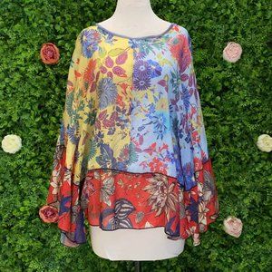 Patchwork Dolman Top